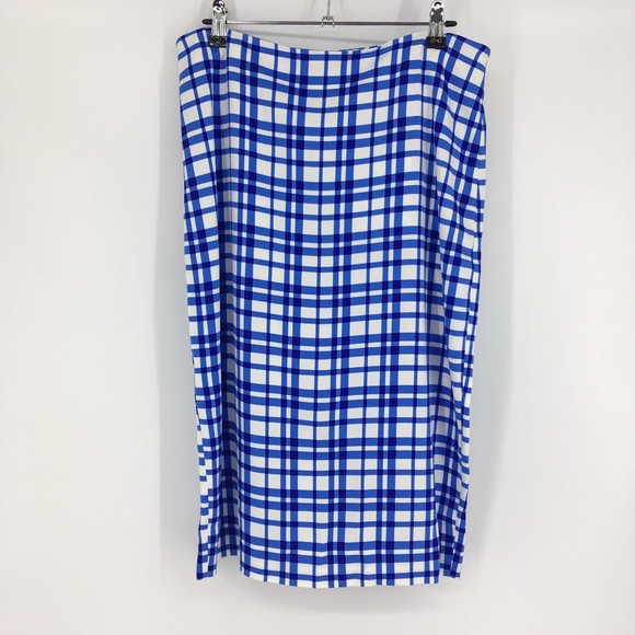 Diane Von Furstenberg Checkered Pencil Skirt